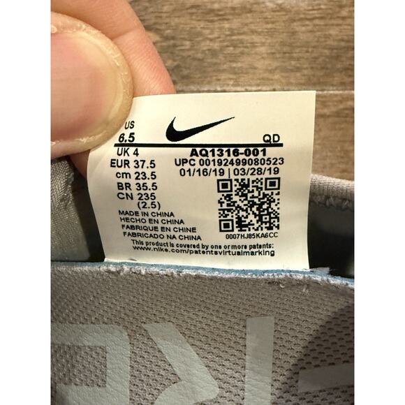 Nike Womens Gray Free RN 5.0 Running Sneakers Shoes Size 6.5 AQ1316-001 - Picture 9 of 9